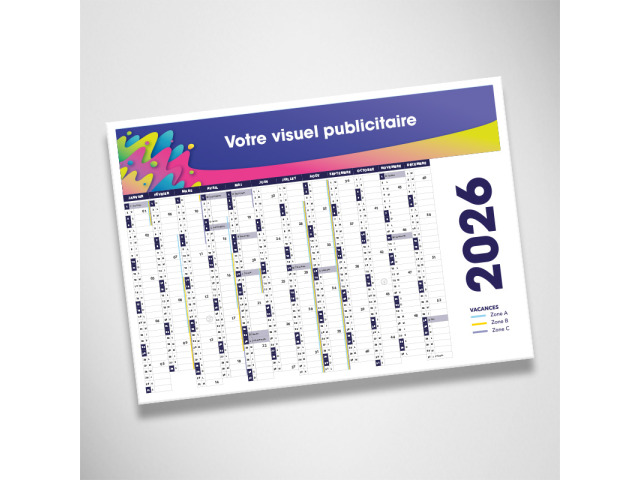 Calendrier mural PET 42x30 cm