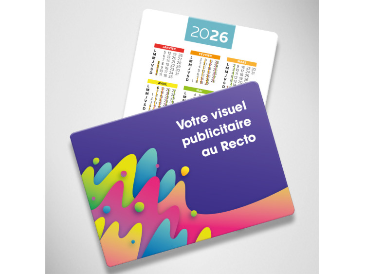 Cartes calendriers Maxi-Format 105x75 mm