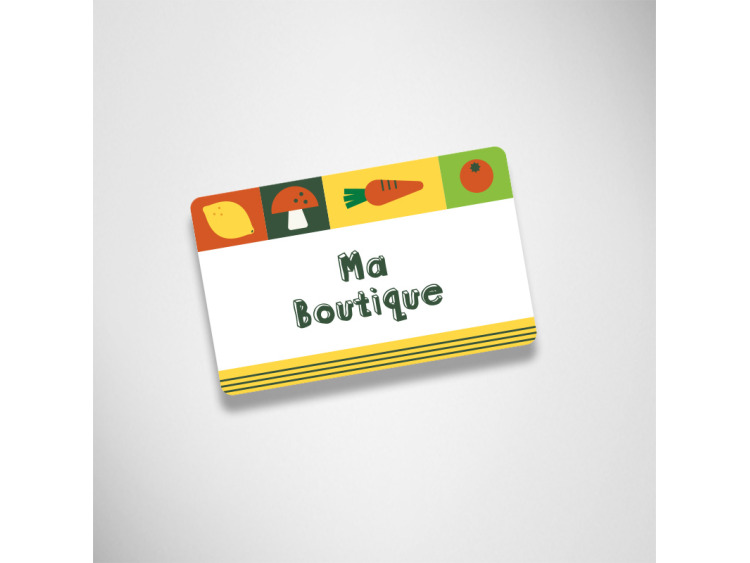 Cartes commerciales Carton Recto seul
