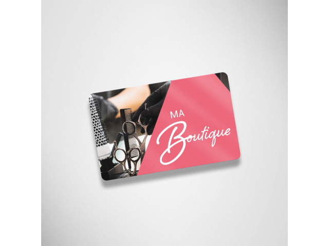 Cartes commerciales PET Brillantes