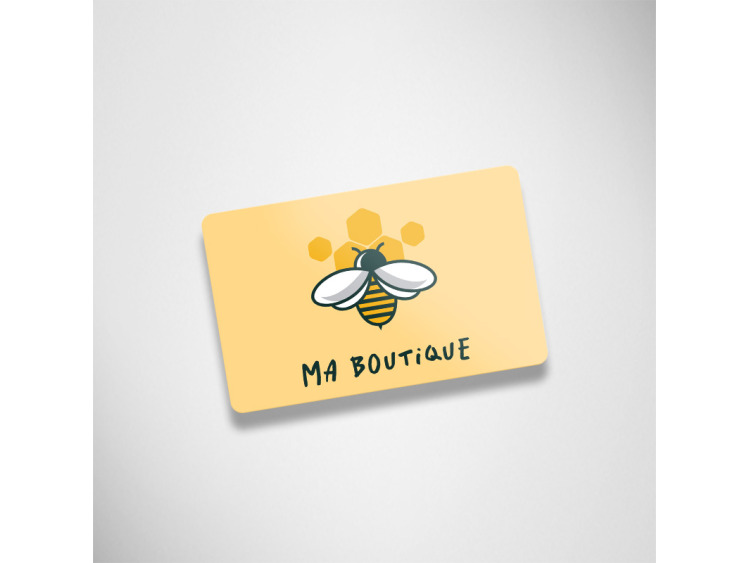 Cartes commerciales PET Mates Recto seul