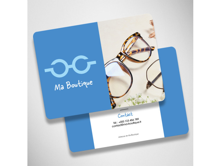 Cartes commerciales PET Maxi-format Recto Verso