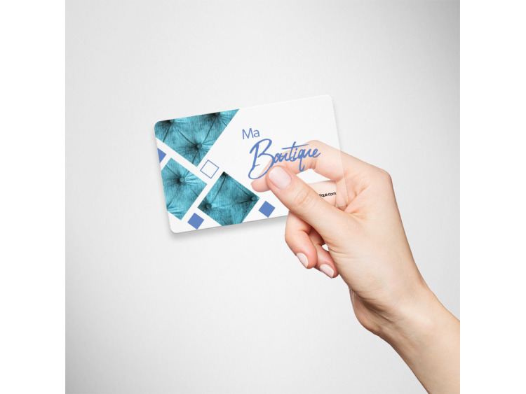 Cartes commerciales PET Transparentes