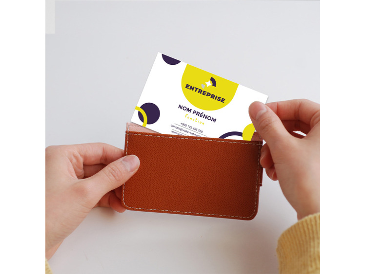 Cartes de visite PET Superfines Blanc