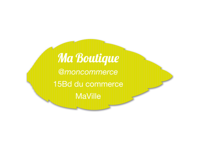 Forme feuille