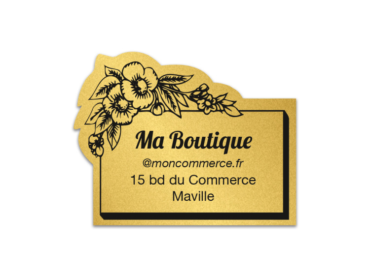 Forme rectangle fleur