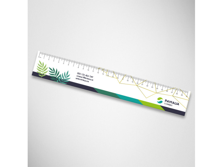 Règle publicitaire 30 cm - Recto seul