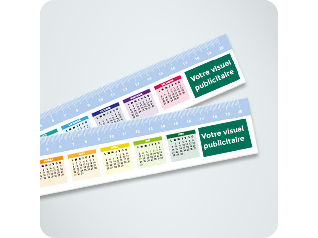 Règles calendriers 20 cm