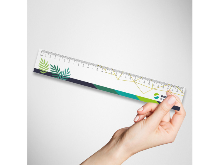 Règles publicitaires transparentes 30 cm