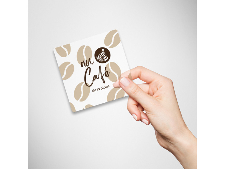 Sous-verres transparent carré